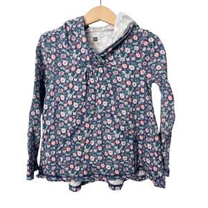 Tea Collection Floral Hooded Top